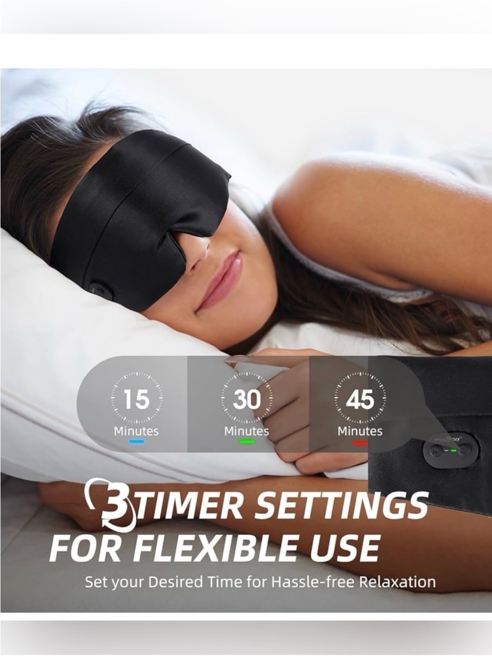 NEW Cordless Heated Eye Mask - Blue Box NWT - Picture 9 of 11